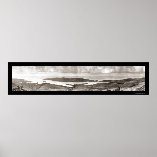 Puerto Rico Culebra Photo 1914 Poster (Framsidan)