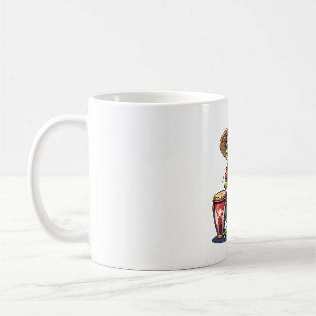 Puerto Rico Culture Frog Kaffemugg (Vänster)