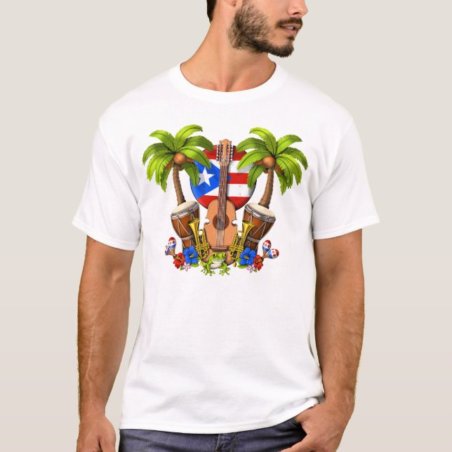 Puerto Rico Culture T Shirt (Framsida)