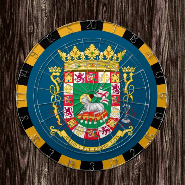 Puerto Rico Dartboard & Flagga darts / speltavla Darttavla (Skapare uppladdad)