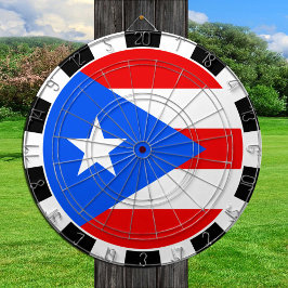 Puerto Rico Dartboard, spel, Puerto Rican Flagga Darttavla