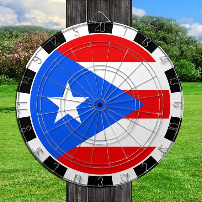 Puerto Rico Dartboard, spel, Puerto Rican Flagga Darttavla (Skapare uppladdad)