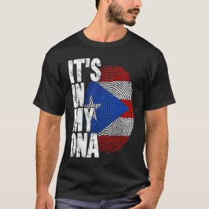 Puerto Rico Det Finns I Min DNA För Män Flagga Pue T Shirt