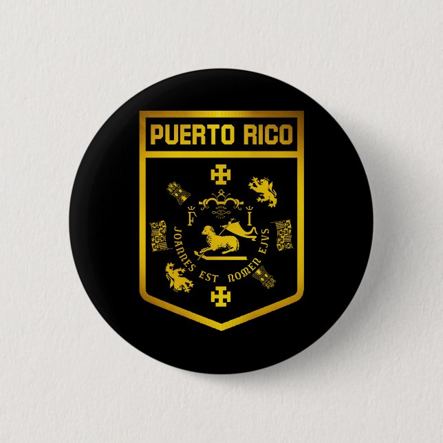 Puerto Rico Emblem Knapp (Framsida)