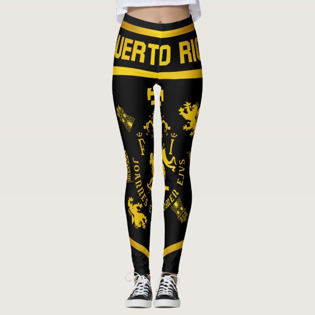 Puerto Rico Emblem Leggings (Framsida)