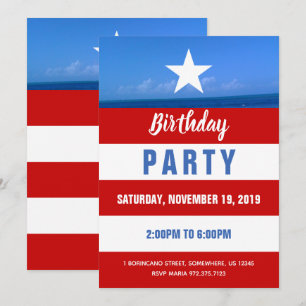 Puerto Rico-fest Inbjudningar
