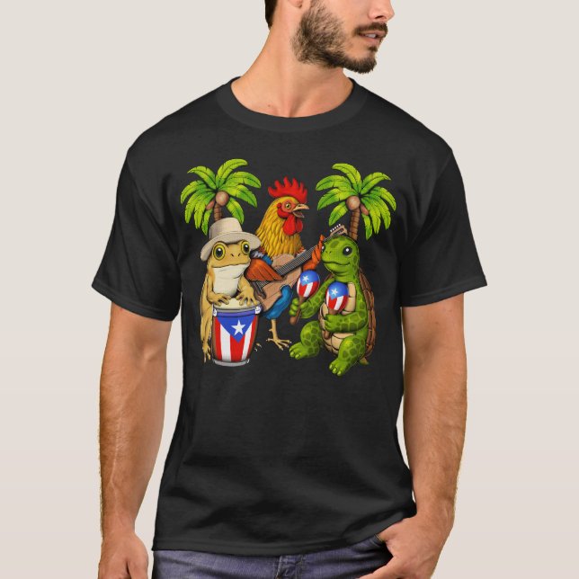 Puerto Rico Fiesta T Shirt (Framsida)