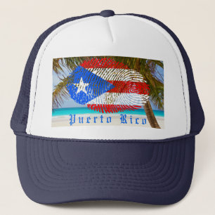 Puerto Rico Finger Skriv ut Keps