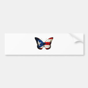 Puerto Rico fjäril Bildekal