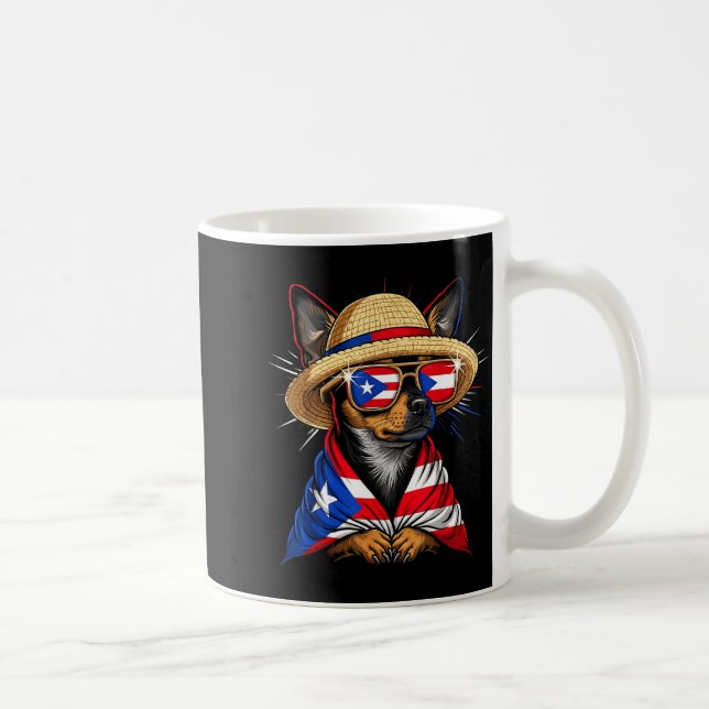 Puerto Rico Flag Boricua Puerto Rican Flag  Kaffemugg (Höger)