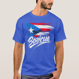Puerto Rico Flag Boricua rolig T Shirt