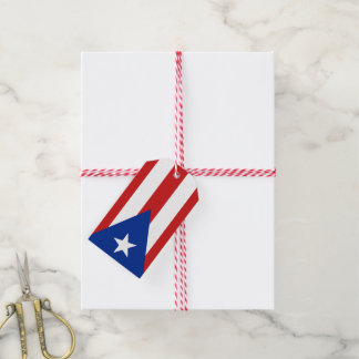 Puerto Rico Flag Födelsedag Presentetikett