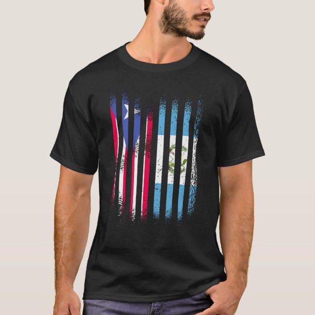 Puerto Rico Flag Guatemala Grown Country Flags Str T Shirt (Framsida)