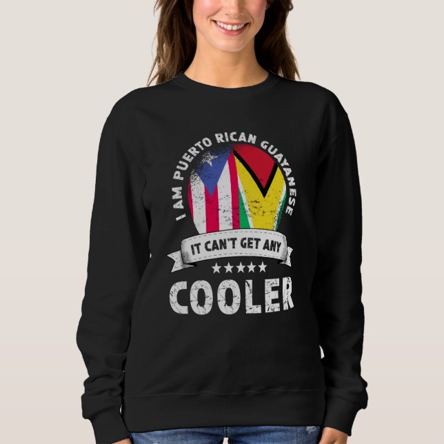 Puerto Rico Flag Guyana Grown Patriot Country Prid T Shirt (Framsida)