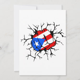 Puerto Rico Flag Invitationskort Inbjudningar