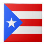 Puerto Rico Flag Kakelplatta<br><div class="desc">Patriotic flag of Puerto Rico.</div>
