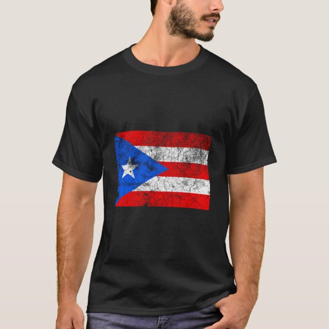 Puerto Rico Flag Rican Novelty Home T Shirt (Framsida)