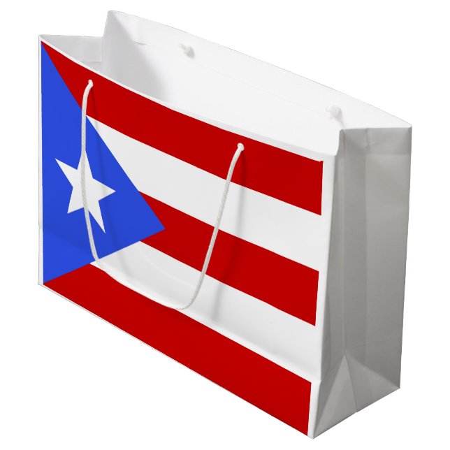 Puerto Rico flagga (Framsidan Vinklad)