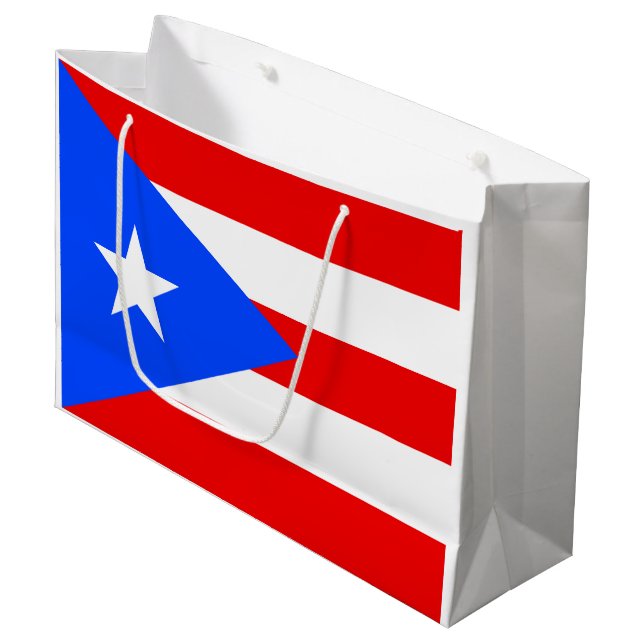 Puerto Rico Flagga (Framsidan Vinklad)
