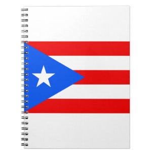 Puerto Rico Flagga Anteckningsbok