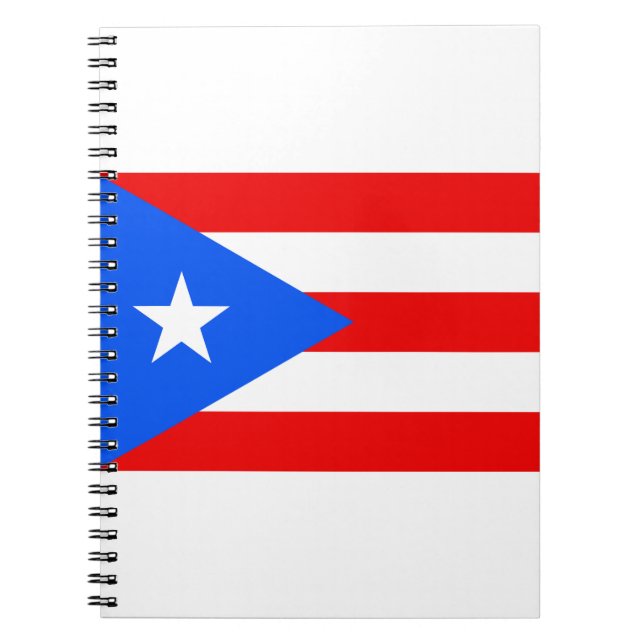 Puerto Rico Flagga Anteckningsbok (Framsidan)