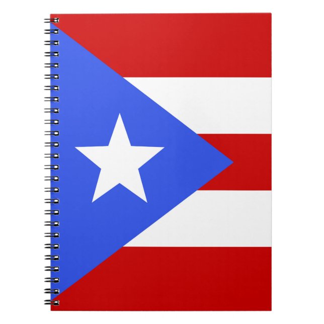 Puerto Rico flagga Anteckningsbok (Framsidan)
