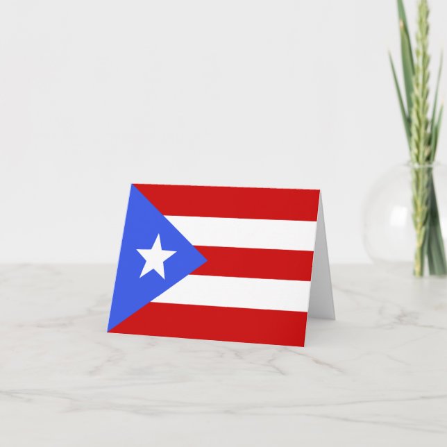 Puerto Rico flagga Anteckningskort (Framsida)