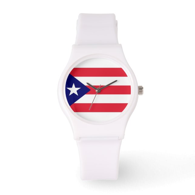 Puerto Rico Flagga Armbandsur (Framsida)