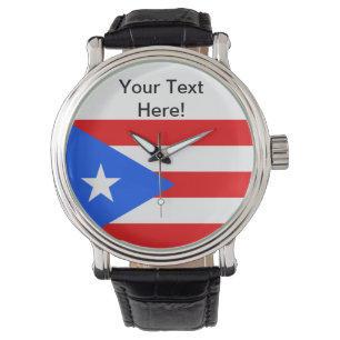 Puerto Rico flagga Armbandsur