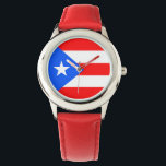 Puerto Rico Flagga Armbandsur<br><div class="desc">Puerto Rico Flagga</div>