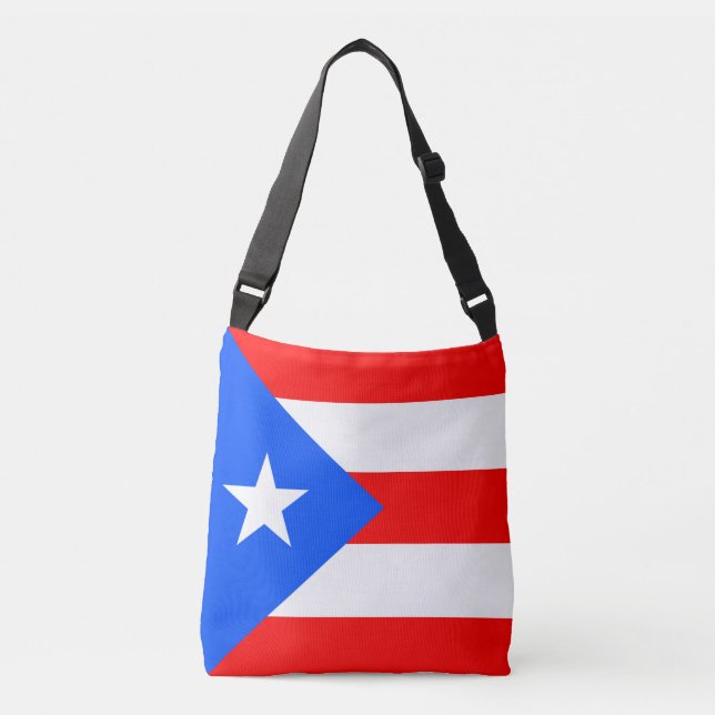 Puerto Rico flagga Axelväska (Framsida)