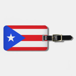 Puerto Rico Flagga Bagagebricka