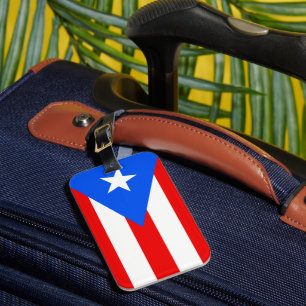 Puerto Rico Flagga Bagagebricka