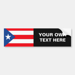 Puerto Rico flagga Bildekal