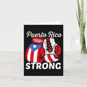 Puerto Rico Flagga Boxing Glove Boricua Puerto Ric Kort