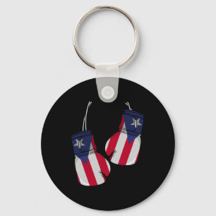 Puerto Rico Flagga Boxing Glove Boxer Boricua Patr Nyckelring