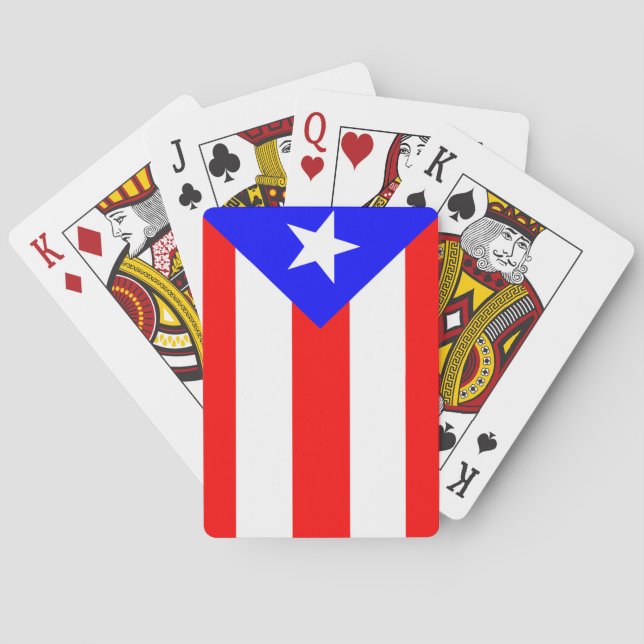 Puerto Rico Flagga Casinokort (Baksidan)
