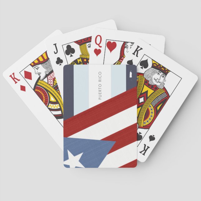 Puerto Rico Flagga Casinokort (Baksidan)