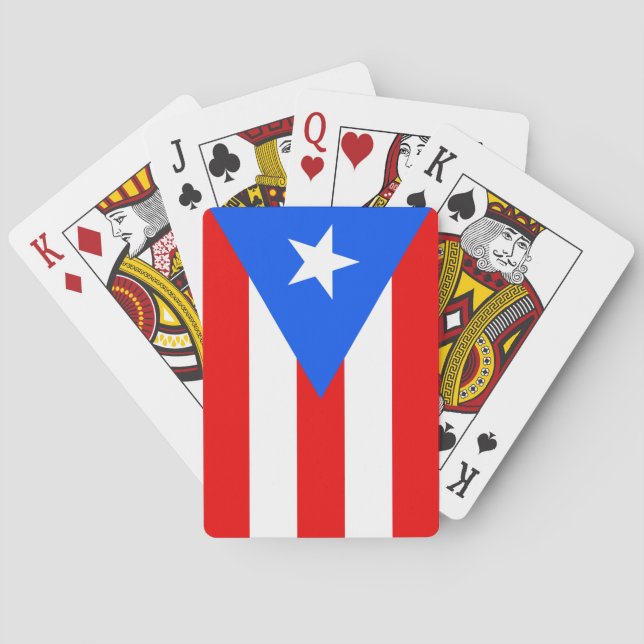 Puerto Rico Flagga Casinokort (Baksidan)