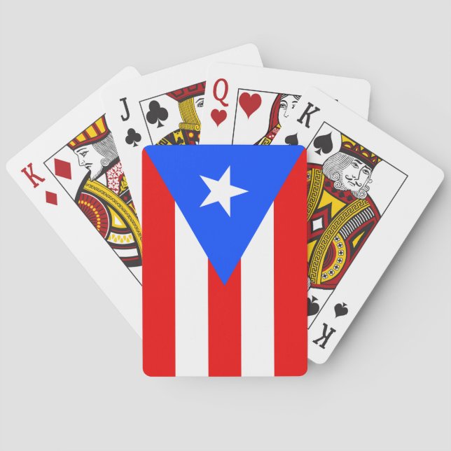 Puerto Rico Flagga Casinokort (Baksidan)