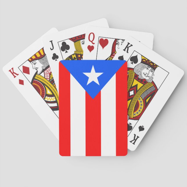 Puerto Rico flagga Casinokort (Baksidan)