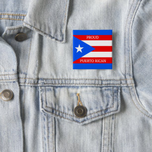 Puerto Rico Flagga Design-knapp Knapp