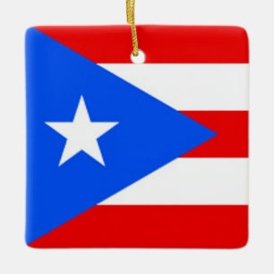Puerto Rico Flagga Design Ornament