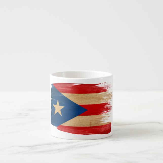 Puerto Rico flagga Espressomugg (Framsidan)
