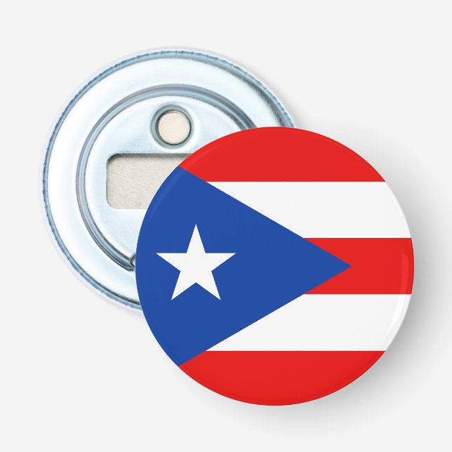 Puerto Rico flagga Flasköppnare (Framsidan)