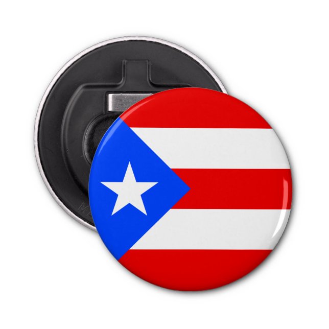 Puerto Rico Flagga Flasköppnare (Framsidan)