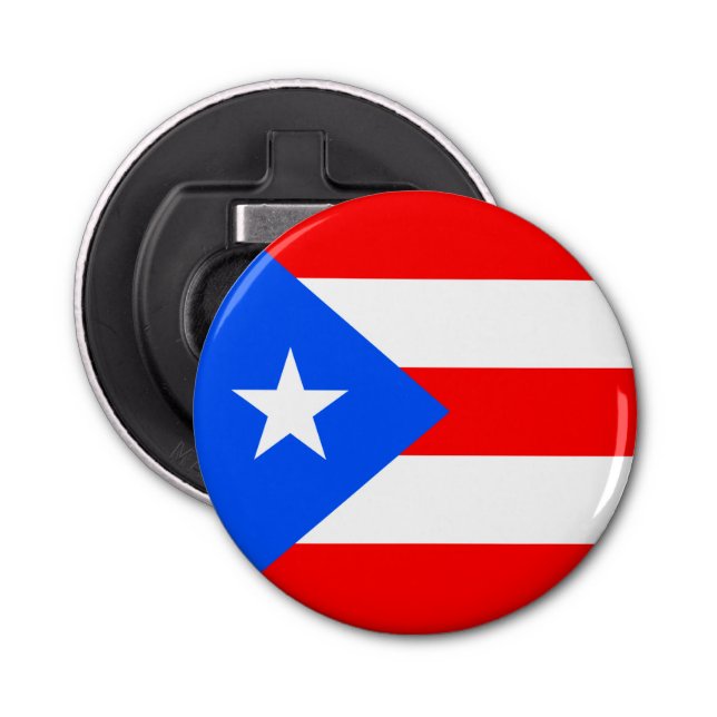 Puerto Rico Flagga Flasköppnare (Framsidan)