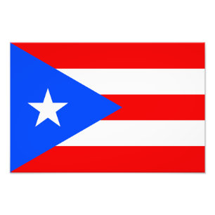 Puerto Rico-flagga Fototryck