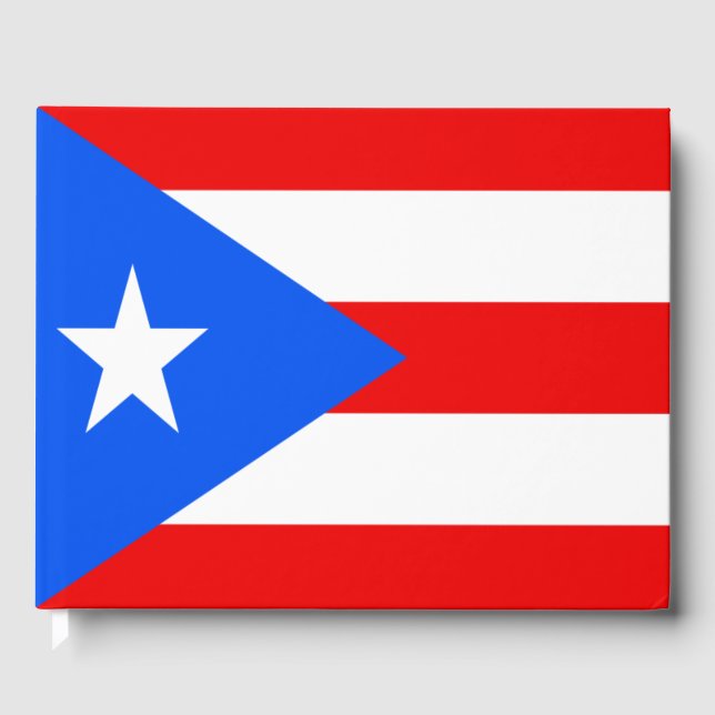 Puerto Rico Flagga Gästböcker (Framsida)