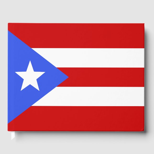 Puerto Rico flagga Gästböcker (Framsida)